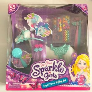 Funville Sparkle Girlz Royal Horse Styling Set 55 Pieces